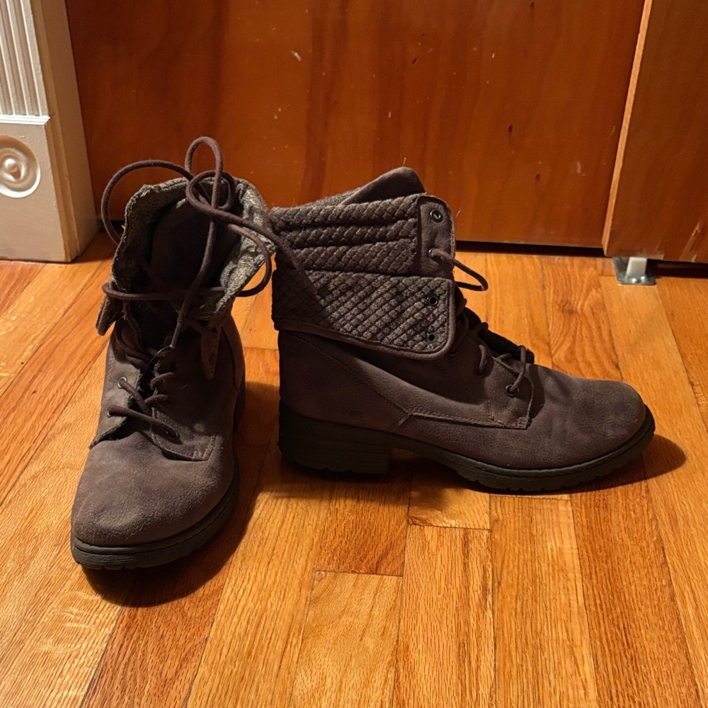 Dark Brown Combat Boots